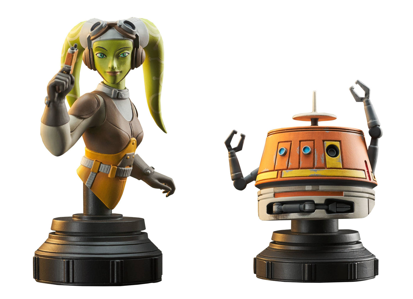 STAR WARS REBELS HERA AND CHOPPER BUST