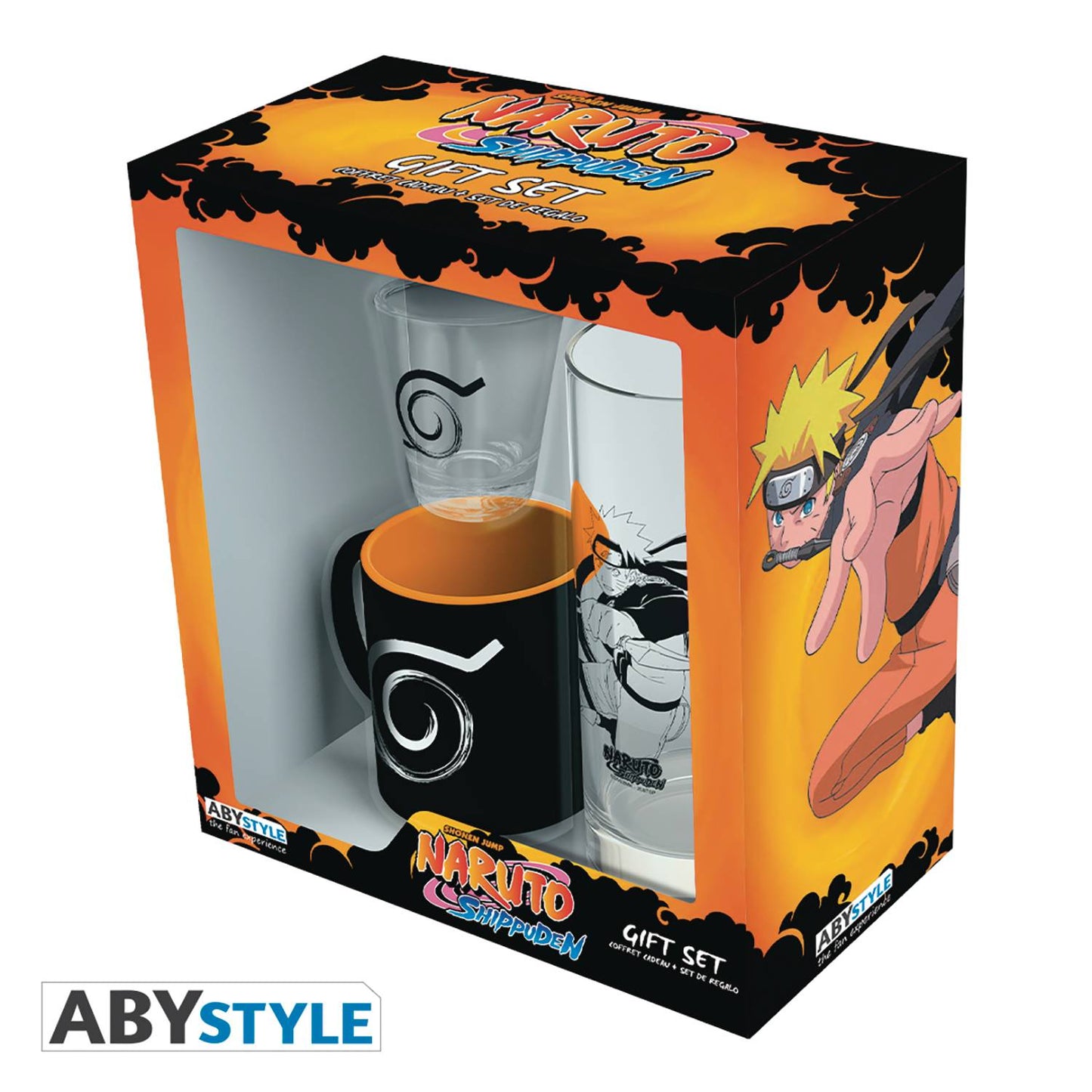 NARUTO SHIPPUDEN 3PC DRINKWARE SET