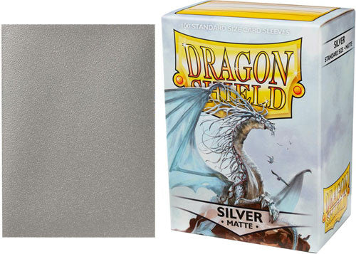 Dragon Shields: (100) Matte Silver