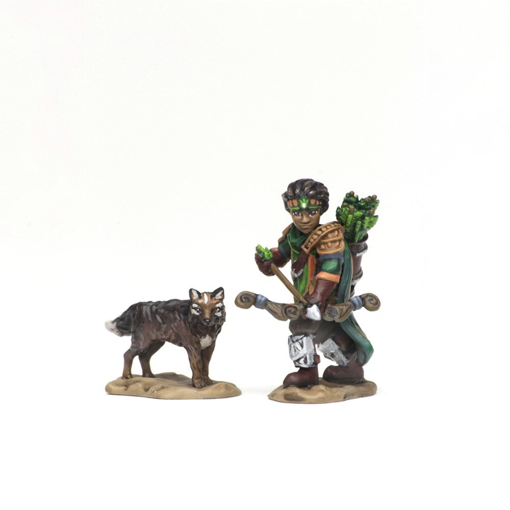 WizKids Wardlings: W01 Boy Ranger & Wolf